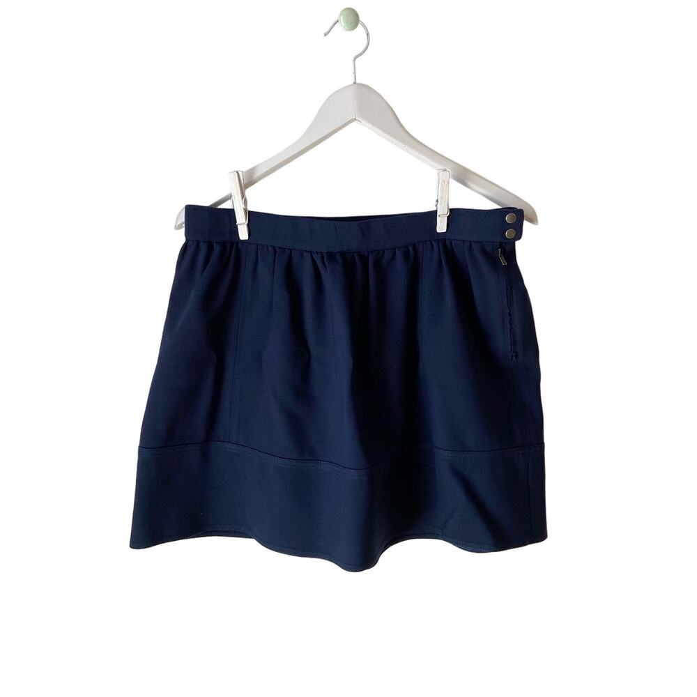 Madewell Navy Ponte Mini Swivel Skirt Size 10